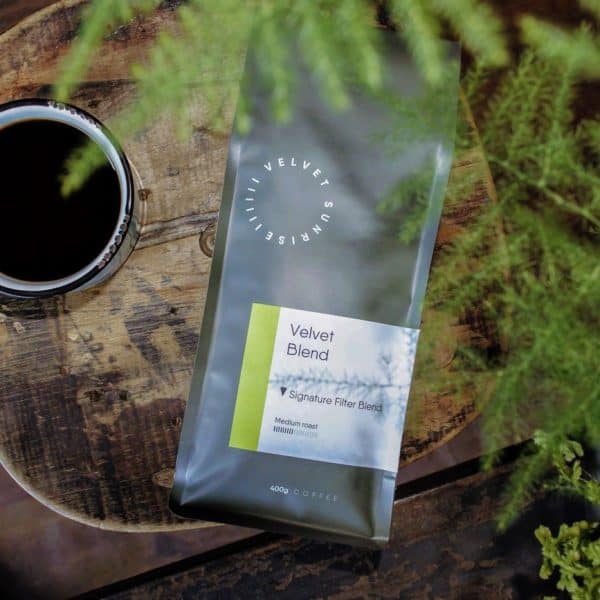 Velvet Sunrise Velvet Blend coffee beans bag
