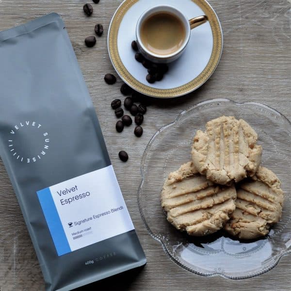 Velvet Sunrise velvet espresso beans bag