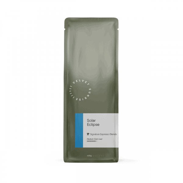 Velvet Sunrise Solar Eclipse coffee beans bag